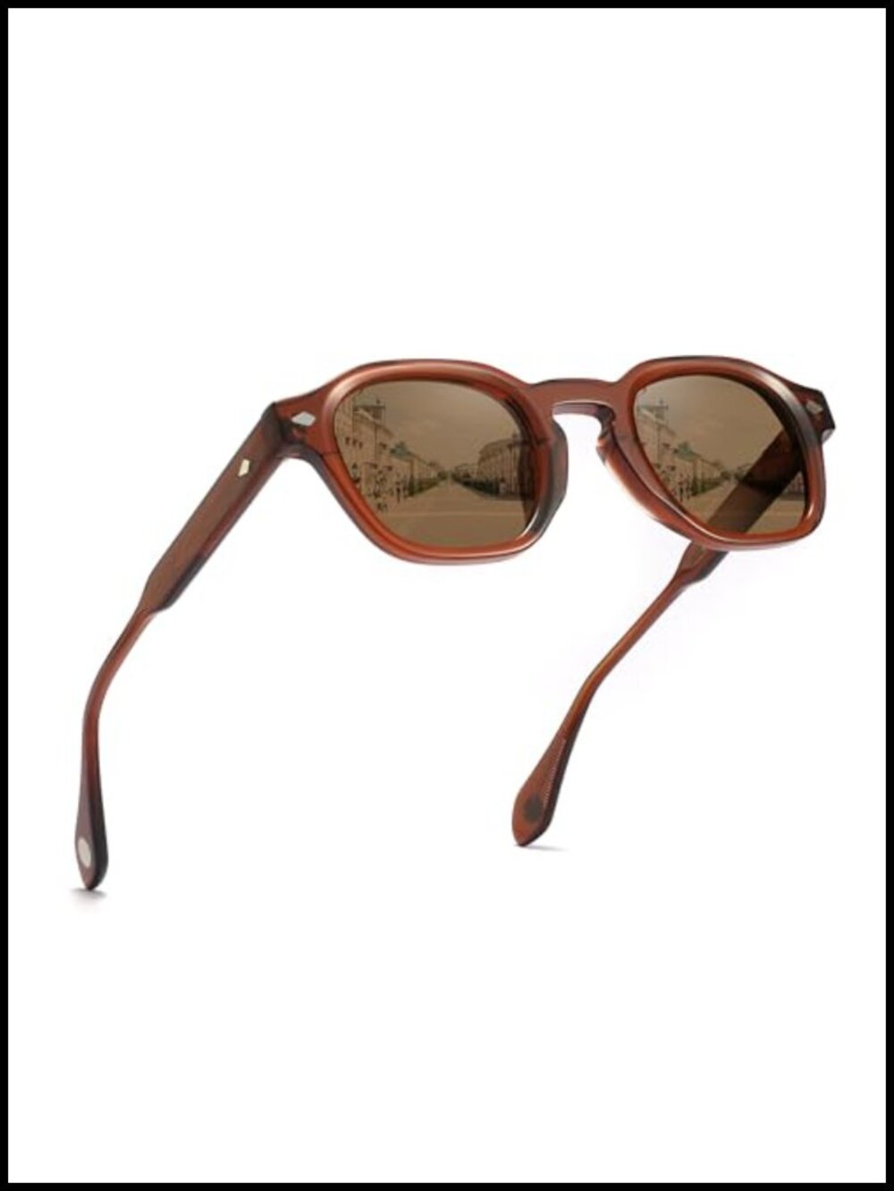 Unisex Retro Acetate Polarized Sunglasses HD UV400